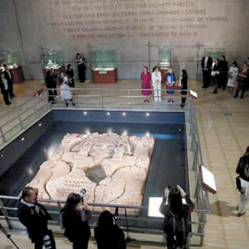 Recorrieron Beatriz Gutiérrez, Jill Biden y Sophie Grégoire el Templo Mayor