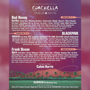 Coachella 2023 será encabezado por BlackPink, Bad Bunny y Frank Ocean