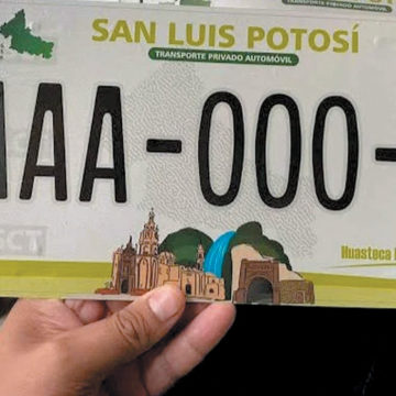 Eligen a San Luis Potosí como el dueño de las placas de auto más bonitas de México