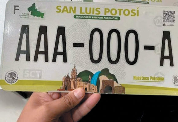 Eligen a San Luis Potosí como el dueño de las placas de auto más bonitas de México