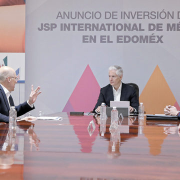 Presenta Del Mazo proyecto de expansión que realizará JSP International en su planta de Toluca