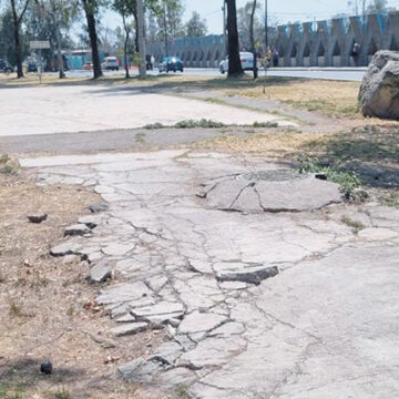 En el abandono zona cercana a planta de reciclaje de Aragón