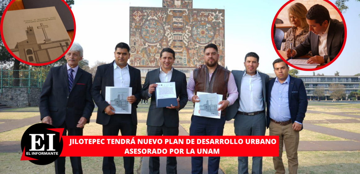 Rodolfo Noguez firma convenio con la UNAM para actualizar el Nuevo Plan de Desarrollo Urbano en Jilotepec