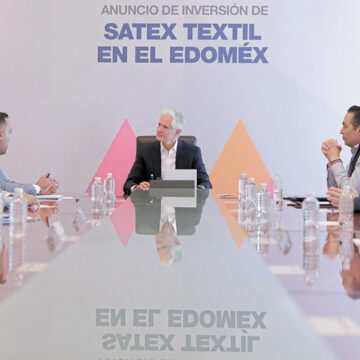 Informa Alfredo del Mazo la inversión por 300 millones de pesos de la empresa Satex Textil