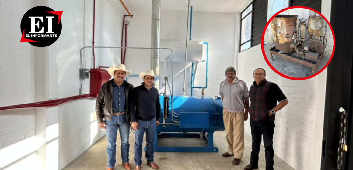 Rodolfo Noguez renueva la caldera del Rastro Municipal de Jilotepec