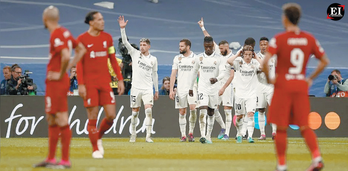 Real Madrid vence al Liverpool y se mete a cuartos de final