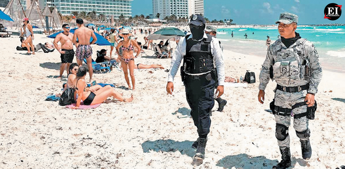 Pese a alarmas emitidas, spring breakers abarrotan playas de Cancún