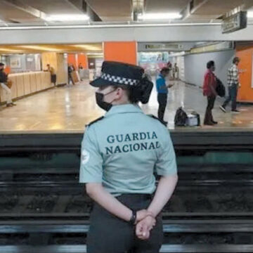 Guardia Nacional solo vigilará el metro en la CDMX por las noches