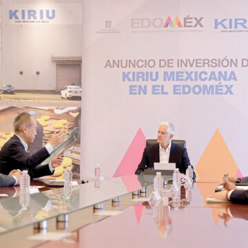 Anuncia Alfredo del Mazo que la empresa Kiriu realizará más inversión en su planta de Lerma