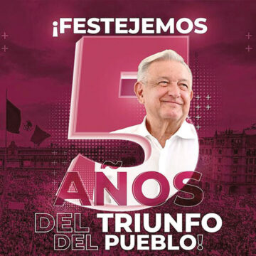 EL QUINTO FESTEJO DE AMLO