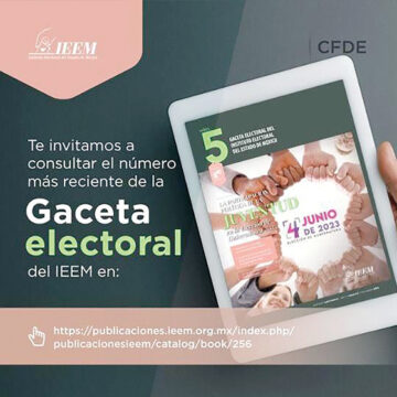 Invita IEEM a leer su gaceta digital sobre Participación Política de las y los Jóvenes en 2023