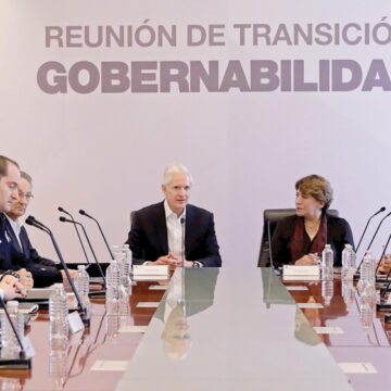 Seguridad, el primer tema de transición que revisó la gobernadora electa Delfina Gómez