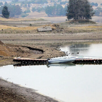 Preocupa la presa de Villa Victoria; se seca en plena temporada de lluvias