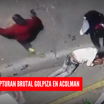 Borrachos golpean brutalmente a joven en Acolman, Estado de México