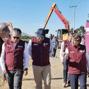 Gobernadora del Edoméx da banderazo de inicio a obras para prevenir inundaciones en Valle de Chalco y Tláhuac