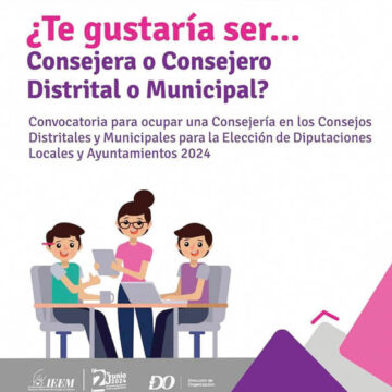 Con 18 años es posible ocupar una Consejería Distrital o Municipal del IEEM