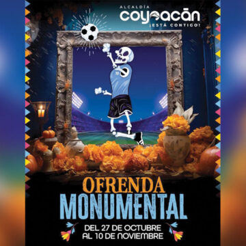 Coyoacán conmemora el Día de muertos con una megaofrenda a las leyendas del fútbol