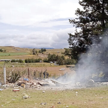 Explota polvorín en Almoloya de Juárez