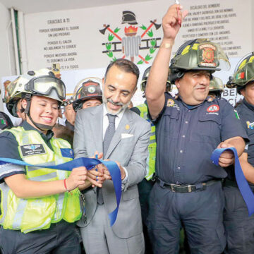 Inaugura alcalde de Metepec rehabilitación de la Estación de Bomberos “Juan Manuel Segura”