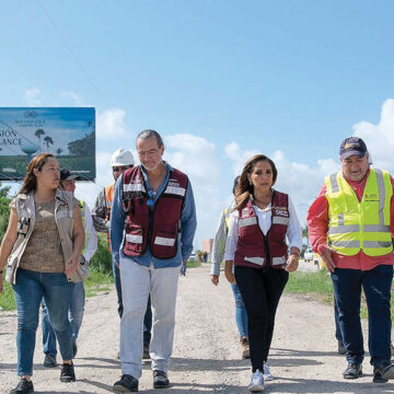 Mara Lezama supervisa plan de retornos viales en el boulevard Colosio de Cancún