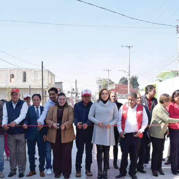 Mejora infraestructura vial en San Mateo Atenco