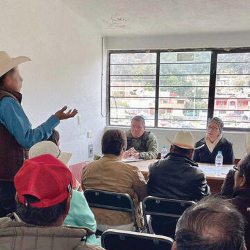 Impulsan la atención directa a los productores del campo en Texcaltitlán