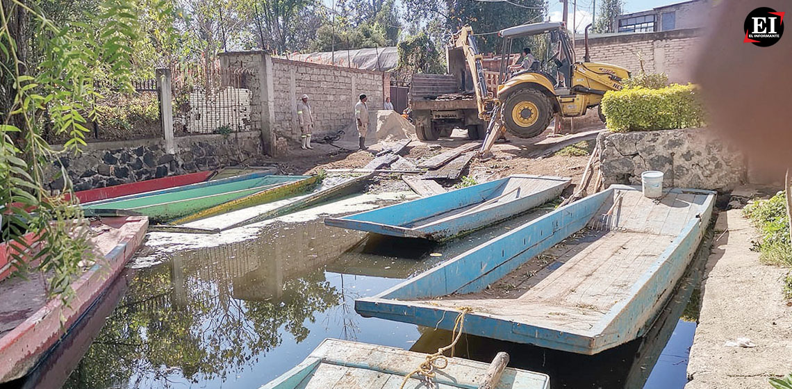 Exigen cancelar mega obra por tala y derroche de agua en Xochimilco