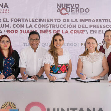 Gobernadora de Quintana Roo inaugura nuevo preescolar y primaria en Tulum