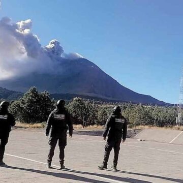 SS mantiene labores de vigilancia en rutas de evacuación en torno al Popocatépetl