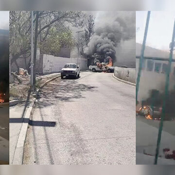 Normalistas de Ayotzinapa incendian la Fiscalía de Guerrero tras fuga de policía