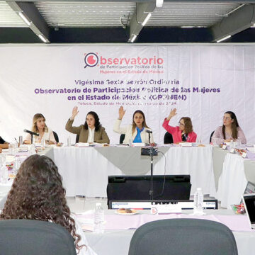 Sesiona Observatorio de Participación Política de las Mujeres en el Edoméx