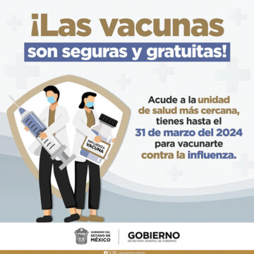 Hace invitación GEM a vacunarse contra la influenza en el estado