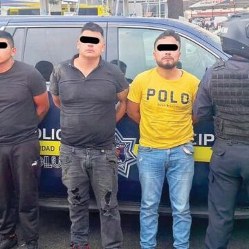 Detienen a trío de maleantes en Toluca