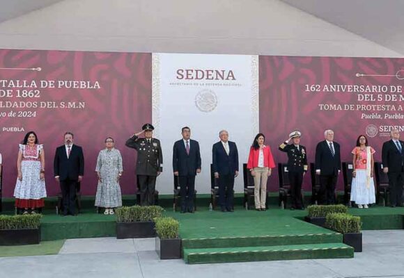 México es un país libre y soberano, sostiene AMLO al conmemorar aniversario de la Batalla de Puebla