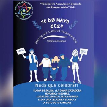 Madres buscadoras marcharán el 10 de mayo en Acapulco