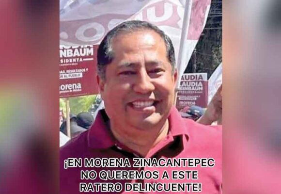Simpatizantes de Morena piden no postular a un delincuente en Zinacantepec