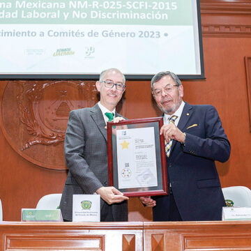 UAEMéx recibe certificación nivel oro de la Norma Mexicana de Igualdad laboral y No Discriminación