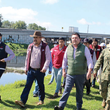 Continúan reforzando el Bordo Izquierdo del Río Lerma