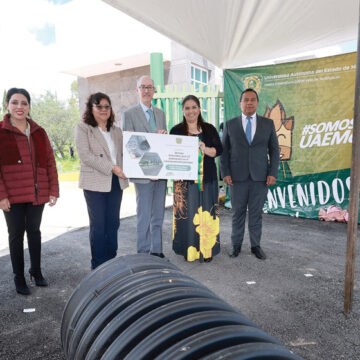 Rector de la UAEMéx entrega obras y equipamientos en CU Valle de Teotihuacán