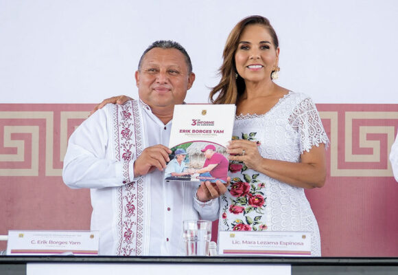 Mara Lezama acompaña a presidentes municipales en lectura de su Tercer Informe de Gobierno