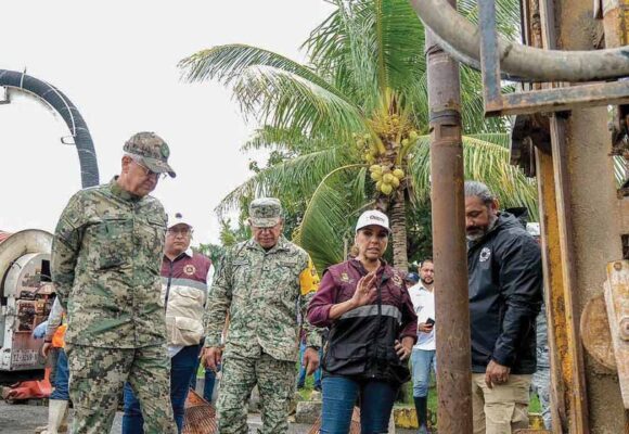 Recorre Mara Lezama zonas de Cancún ante llegada de “Helene”