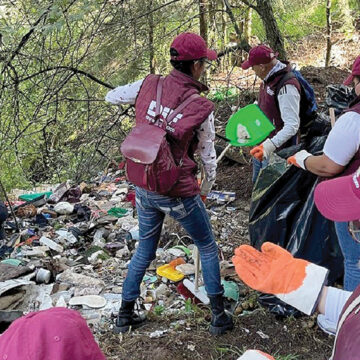 Basura retirada en Edoméx durante jornada de limpieza iguala a 39 campos de fútbol