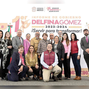 Presenta Delfina Gómez su Primer Informe Regional en Naucalpan