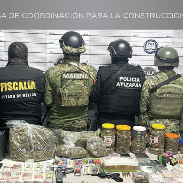 Aseguraron en Atizapán de Zaragoza alrededor de 3.4 kilos de narcóticos