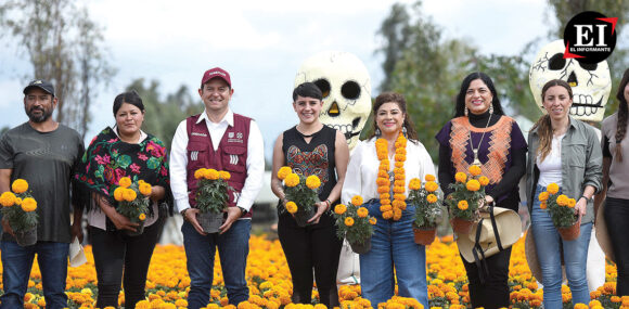 Clara Brugada da inicio a la venta de flores de Cempasúchil en CDMX