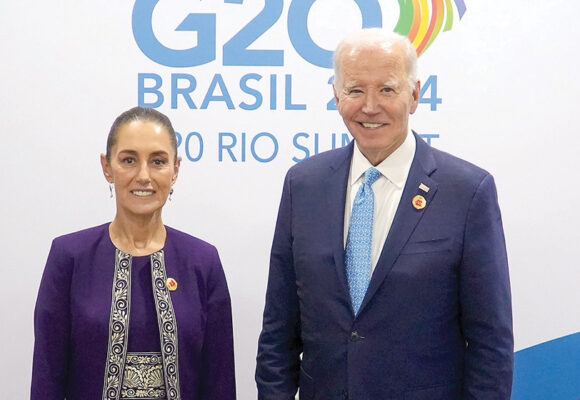 Se reúnen Sheinbaum y Biden en la cumbre de G20; dialogan sobre seguridad y migración