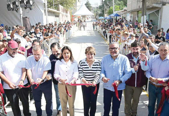 Inaugura Delfina Gómez obra en Chimalhuacán para beneficiar a 11 mil habitantes